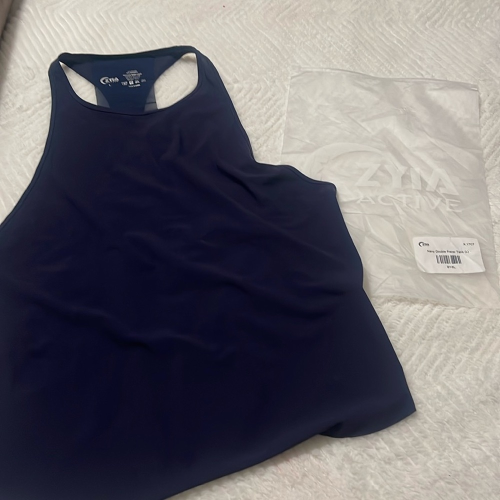 Zyia Navy double racer tsnk